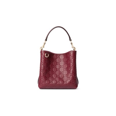 GUCCI GG EMBLEM SMALL BUCKET BAG 815118 (19*18*11cm)
